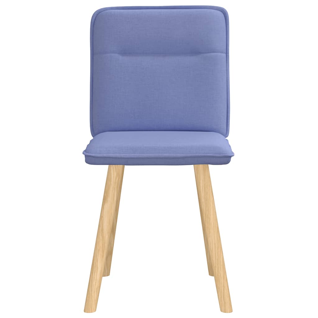 spisebordsstole 2 stk. Jeans blåt stof