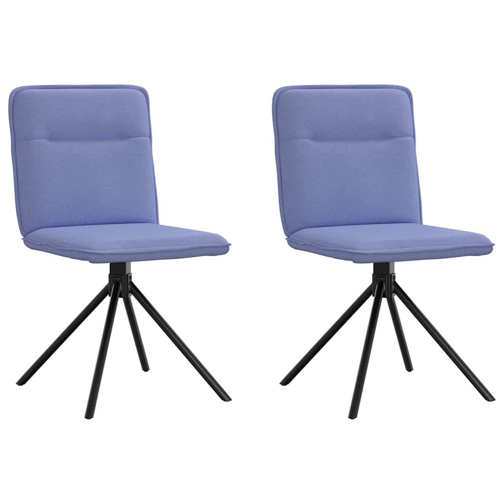 spisebordsstole 2 stk. Jeans blåt stof