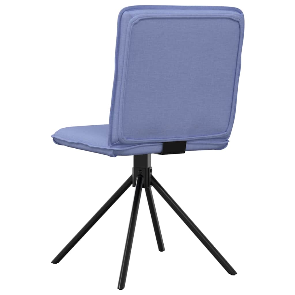 spisebordsstole 2 stk. Jeans blåt stof