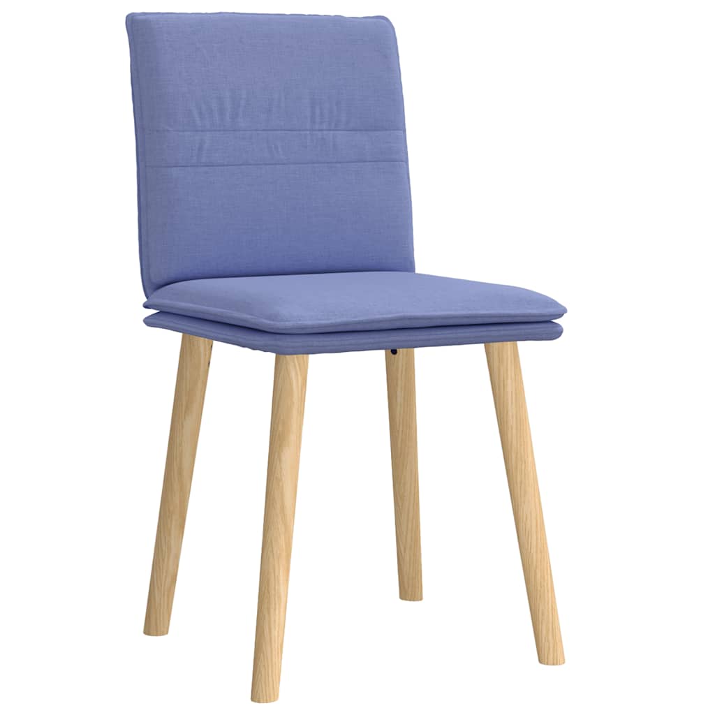 spisebordsstole 2 stk. Jeans blåt stof
