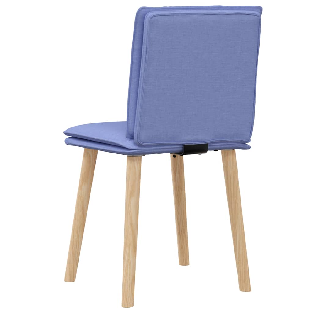 spisebordsstole 2 stk. Jeans blåt stof