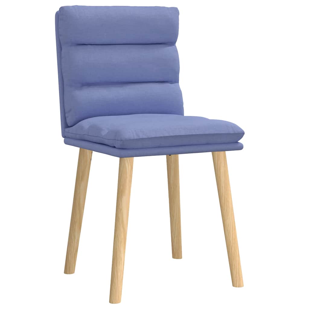 spisebordsstole 2 stk. Jeans blåt stof