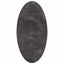 Områdetæpper Oval HUARTE Antracit 100 x 200 cm 100% polyester