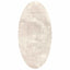 Områdetæpper Oval HUARTE Beige 100 x 200 cm 100% polyester