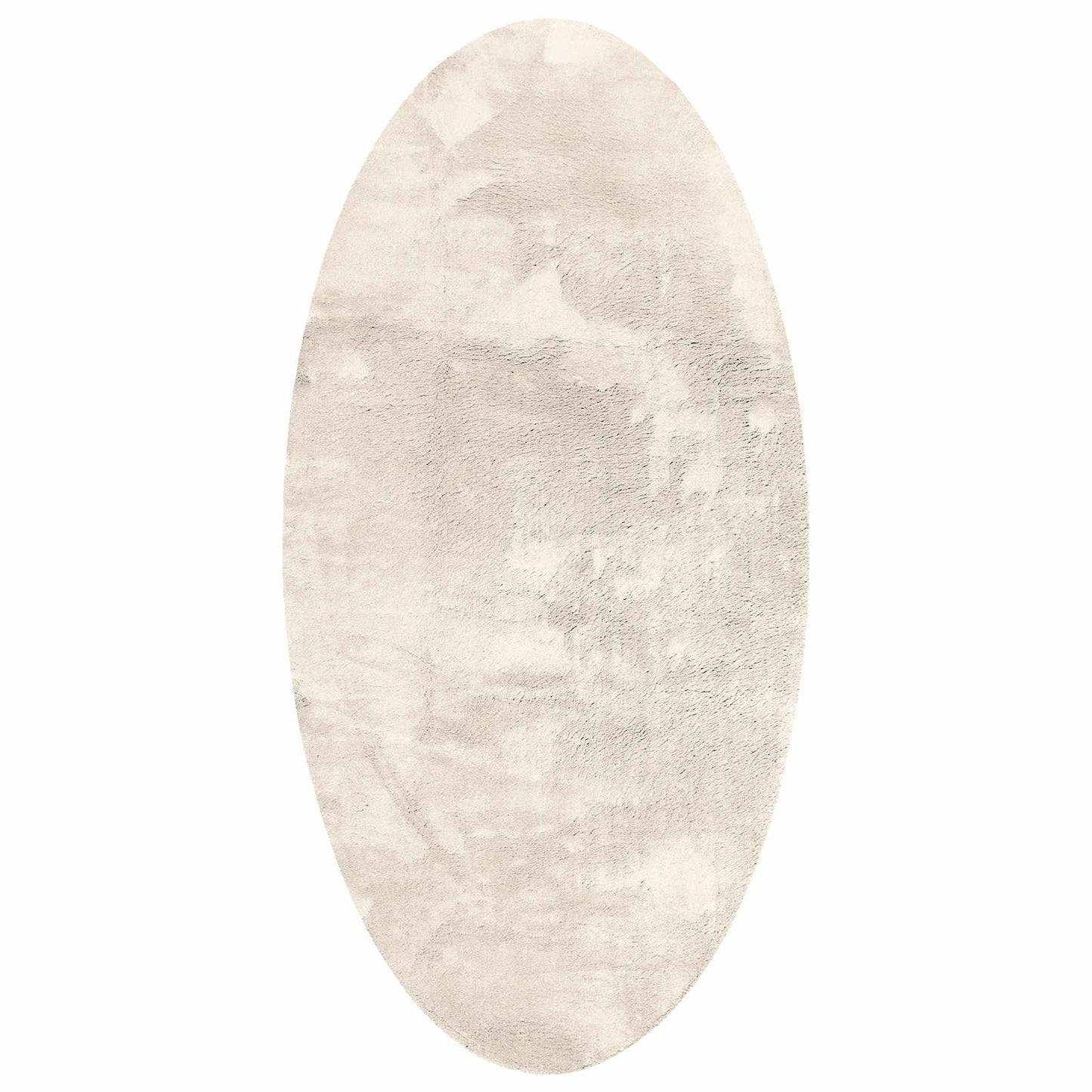Områdetæpper Oval HUARTE Beige 100 x 200 cm 100% polyester