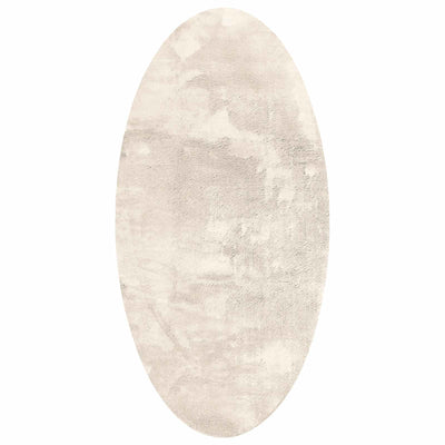 Områdetæpper Oval HUARTE Beige 100 x 200 cm 100% polyester