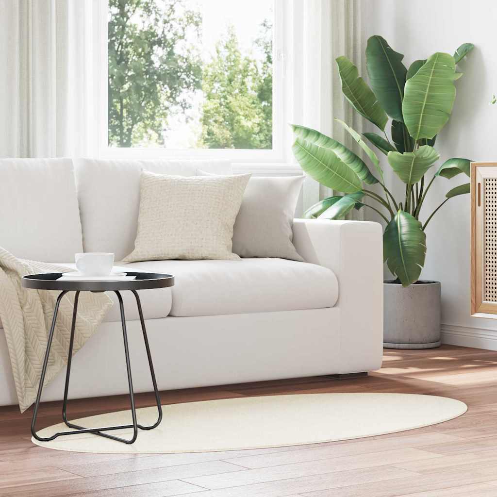 Tæppe HUARTE Cremefarvet 80 x 150 cm 100% polyester