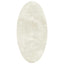 Områdetæpper Oval HUARTE Creme 80 x 150 cm 100% polyester