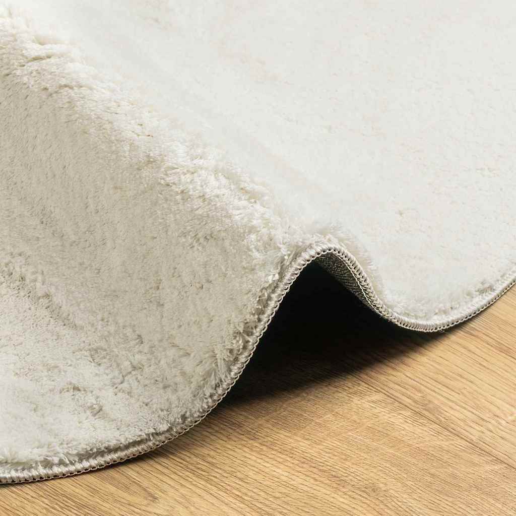 Tæppe HUARTE Cremefarvet 100 x 200 cm 100% polyester