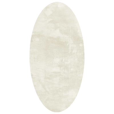 Områdetæpper Oval HUARTE Creme 100 x 200 cm 100% polyester