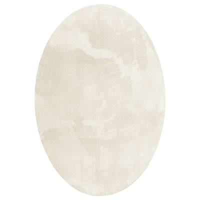 Områdetæpper Oval HUARTE Creme 120 x 170 cm 100% polyester
