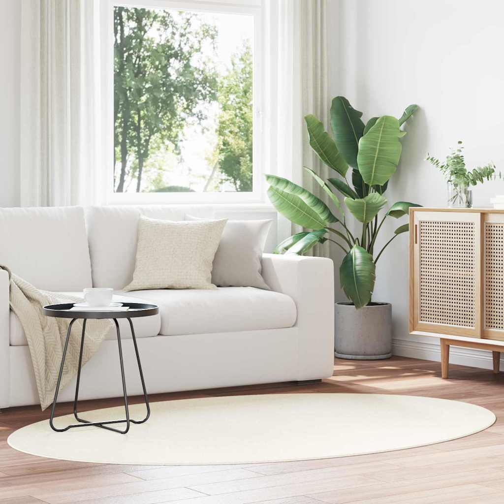 Tæppe HUARTE Cremefarvet 140 x 200 cm 100% polyester