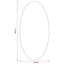 Områdetæpper Oval HUARTE Sandfarvet 100 x 200 cm 100% polyester