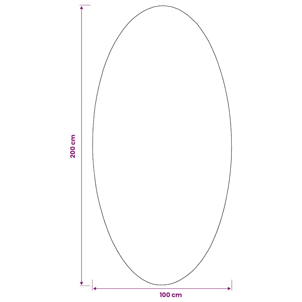 Områdetæpper Oval HUARTE Sandfarvet 100 x 200 cm 100% polyester