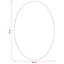 Områdetæpper Oval HUARTE Sandfarvet 120 x 170 cm 100% polyester