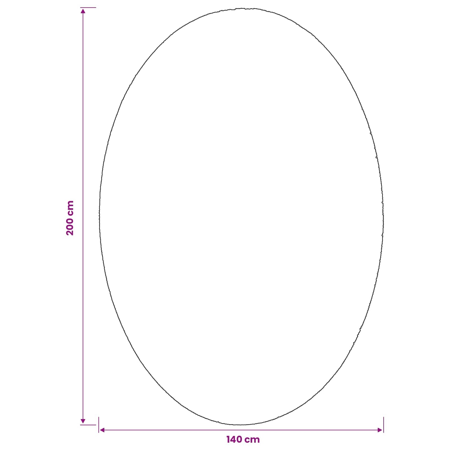 Tæppe HUARTE Sandfarvet 140 x 200 cm 100% polyester