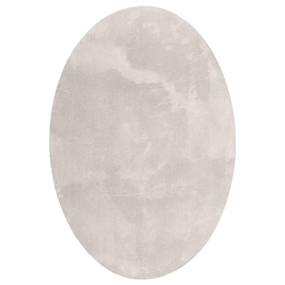 Områdetæpper Oval HUARTE Sandfarvet 140 x 200 cm 100% polyester