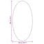 Områdetæpper Oval HUARTE Grå 100 x 200 cm 100% polyester