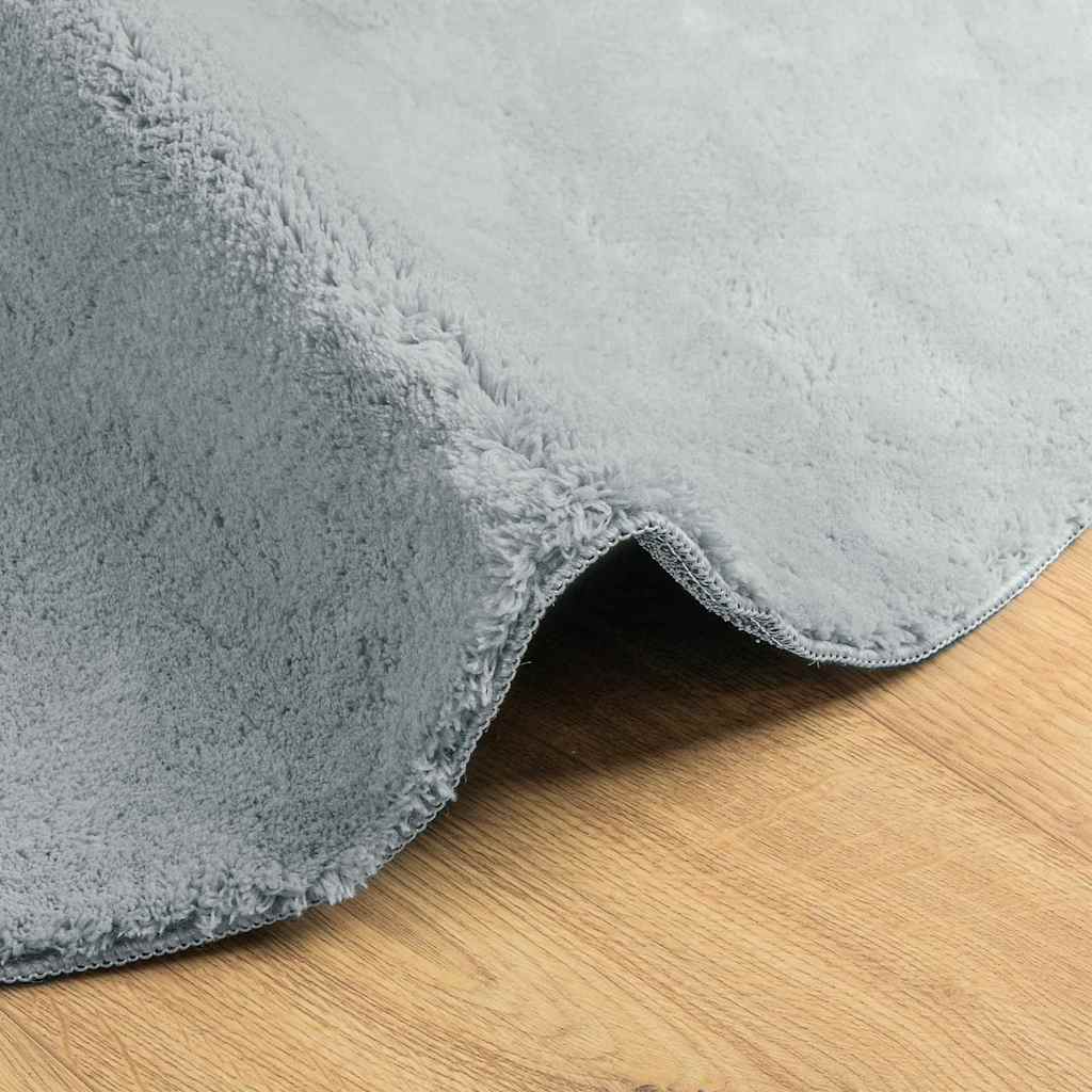 Tæppe HUARTE Grå 140 x 200 cm 100% polyester