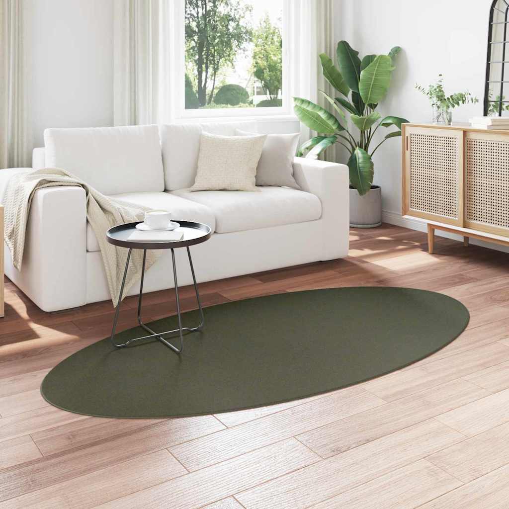 Tæppe HUARTE Skovgrøn 100 x 200 cm 100% polyester
