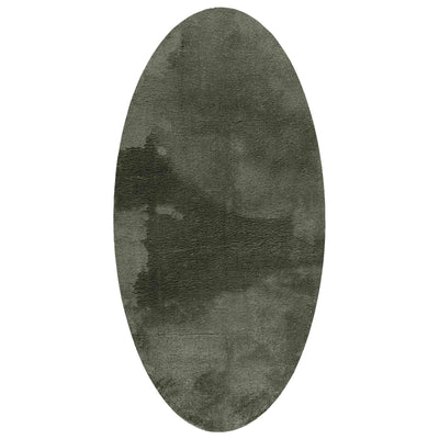 Områdetæpper Oval HUARTE Skovgrøn 100 x 200 cm 100% polyester