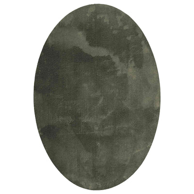 Områdetæpper Oval HUARTE Skovgrøn 160 x 230 cm 100% polyester