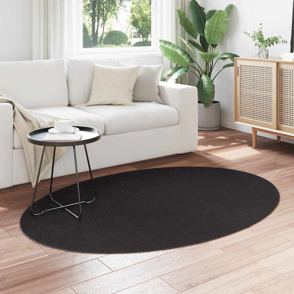 Tæppe HUARTE Sort 120 x 170 cm 100% polyester