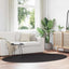 Områdetæpper Oval HUARTE Sort 160 x 230 cm 100% polyester