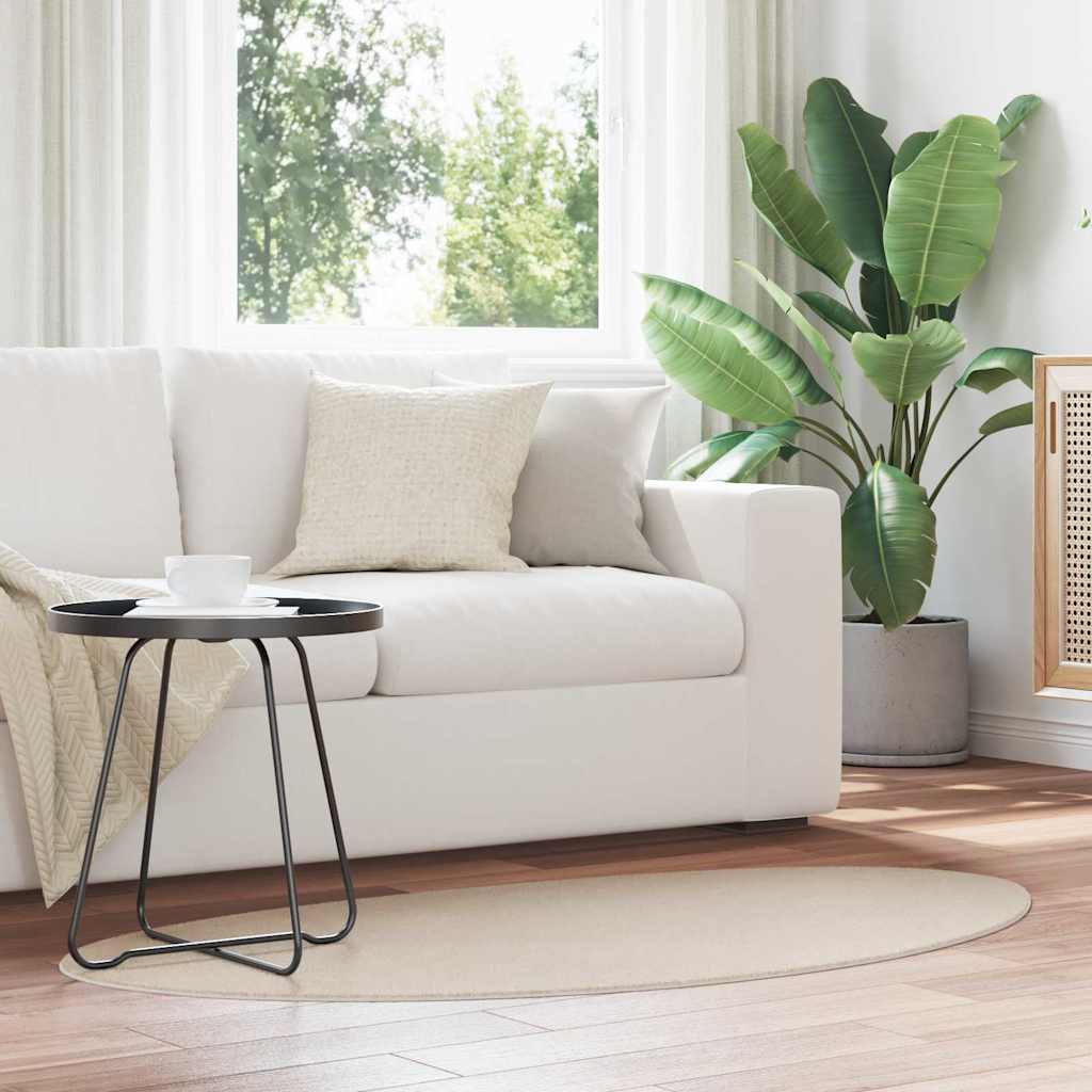 Områdetæpper HUARTE Beige 80 x 150 cm Polyester billede