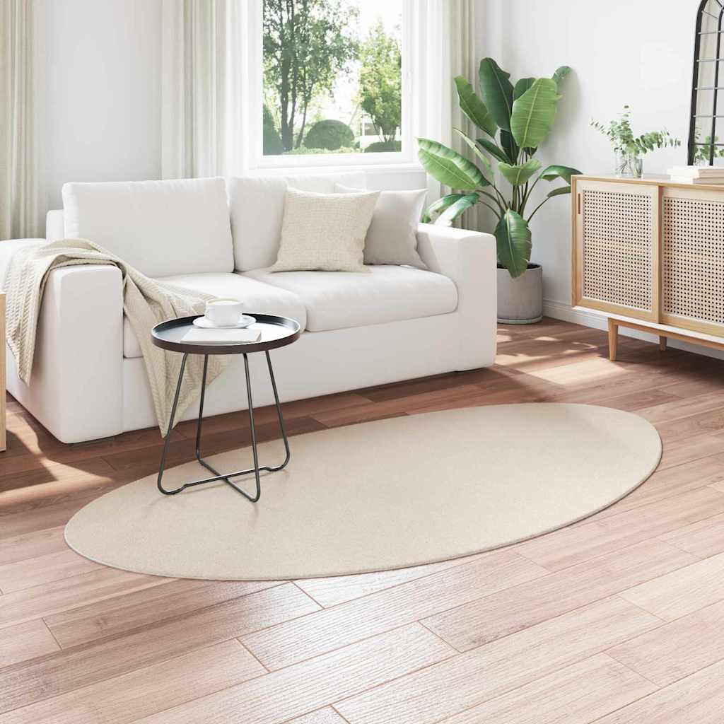 Tæppe HUARTE Beige 100 x 200 cm Polyester