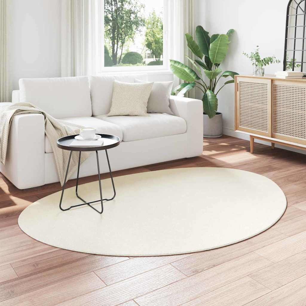 Tæppe HUARTE Cremefarvet 120 x 170 cm Polyester