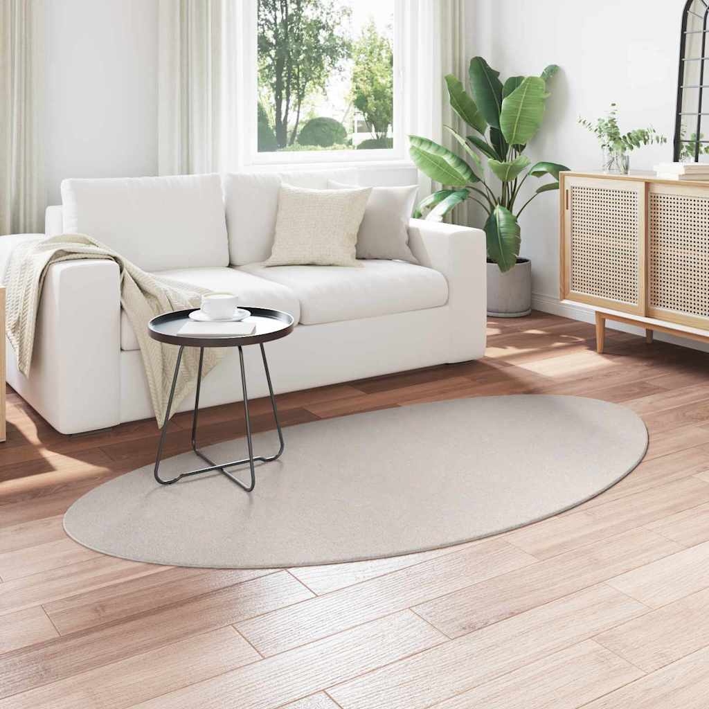 Tæppe HUARTE Sandfarvet 100 x 200 cm Polyester