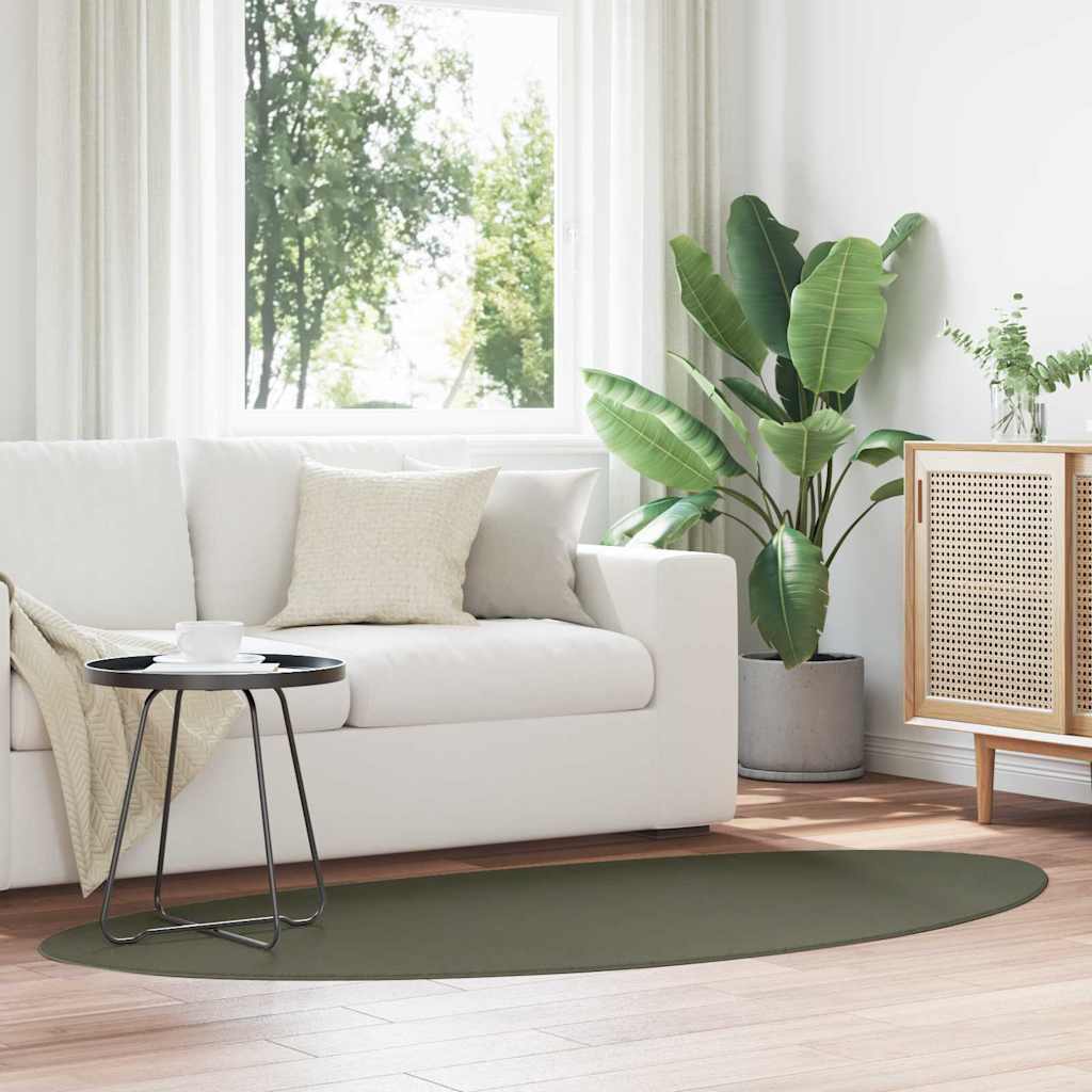 Tæppe HUARTE Skovgrøn 100 x 200 cm Polyester