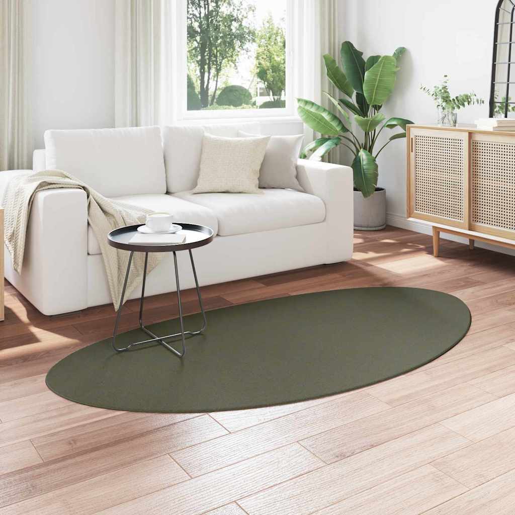 Tæppe HUARTE Skovgrøn 100 x 200 cm Polyester