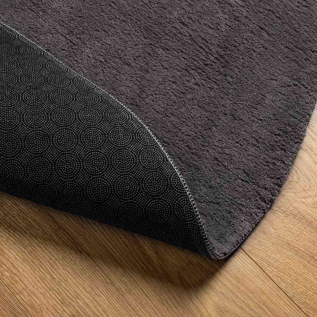 Tæppe HUARTE Antracit 160 x 230 cm Polyester