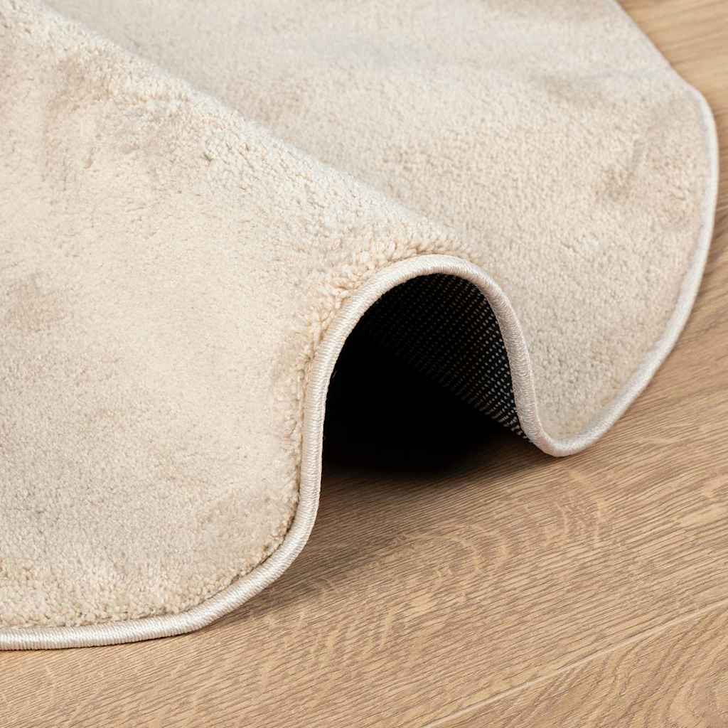 Tæppe HUARTE Beige 100 x 200 cm Polyester