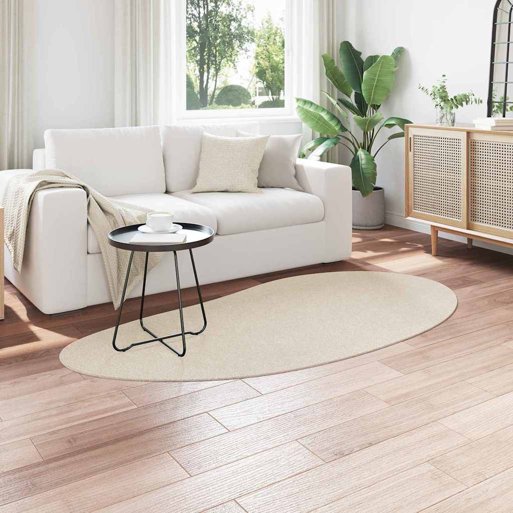 Tæppe HUARTE Beige 100 x 200 cm Polyester