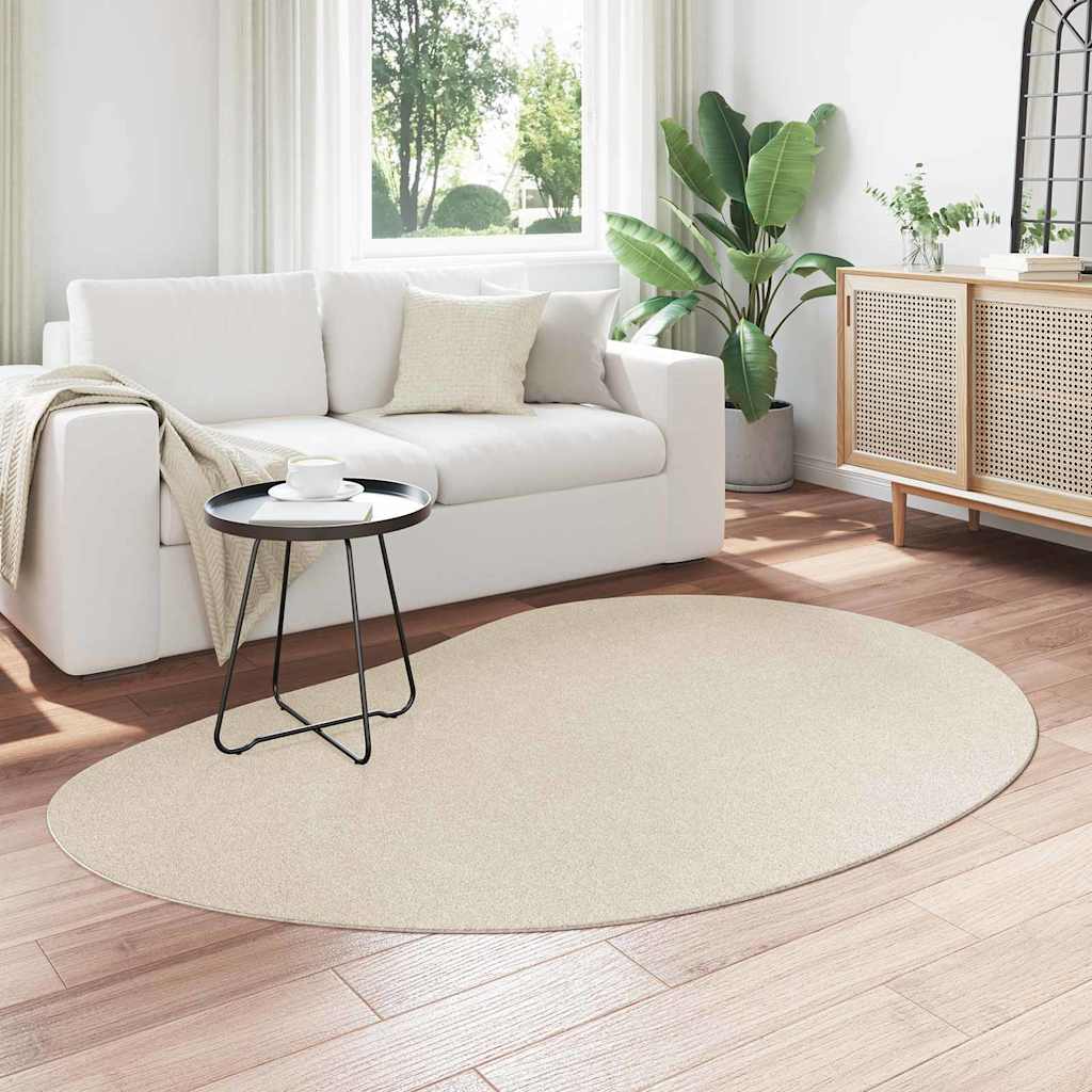Tæppe HUARTE Beige 140 x 200 cm Polyester