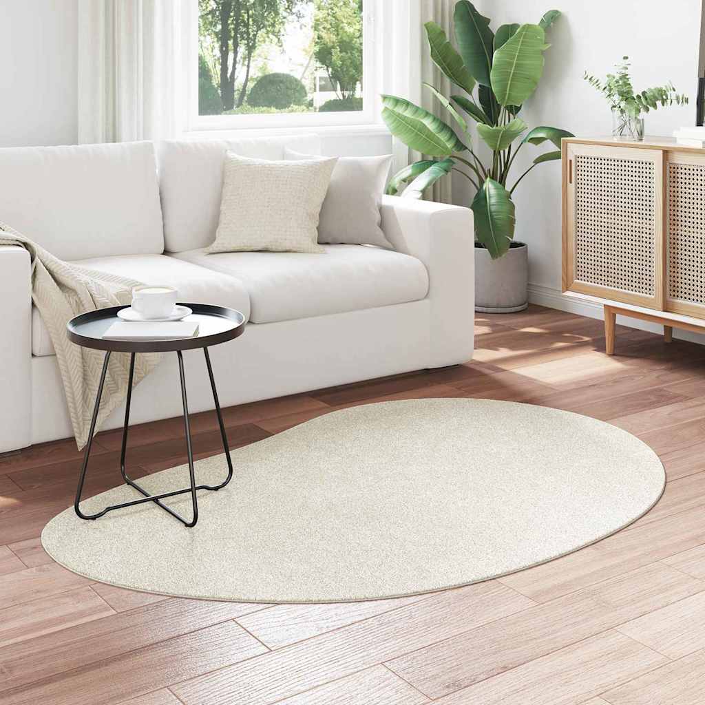 Tæppe HUARTE Cremefarvet 120 x 170 cm Polyester