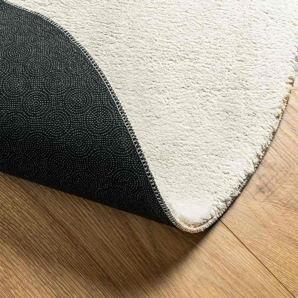 Tæppe HUARTE Cremefarvet 140 x 200 cm Polyester