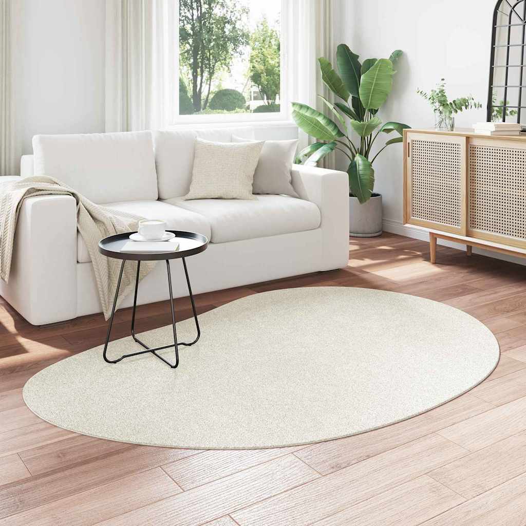 Tæppe HUARTE Cremefarvet 140 x 200 cm Polyester