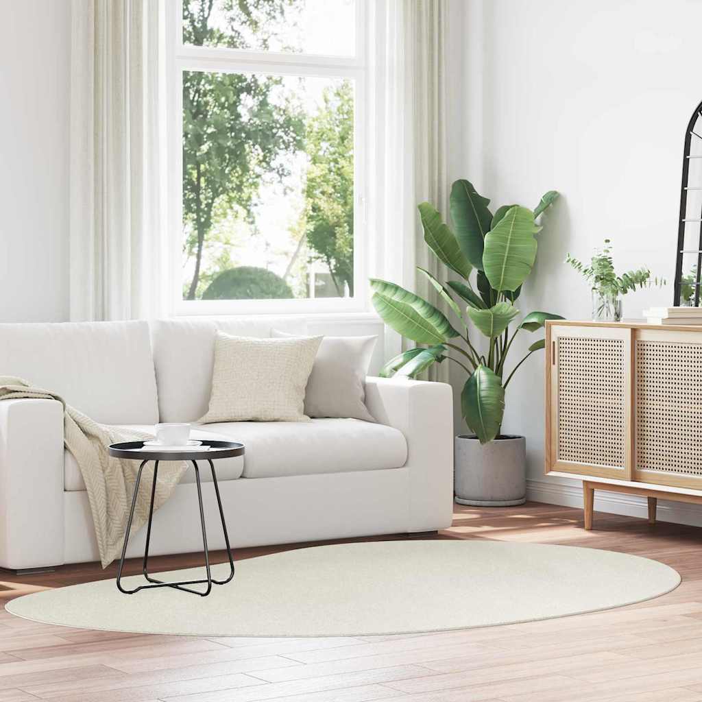 Områdetæpper HUARTE Creme 160 x 230 cm Polyester