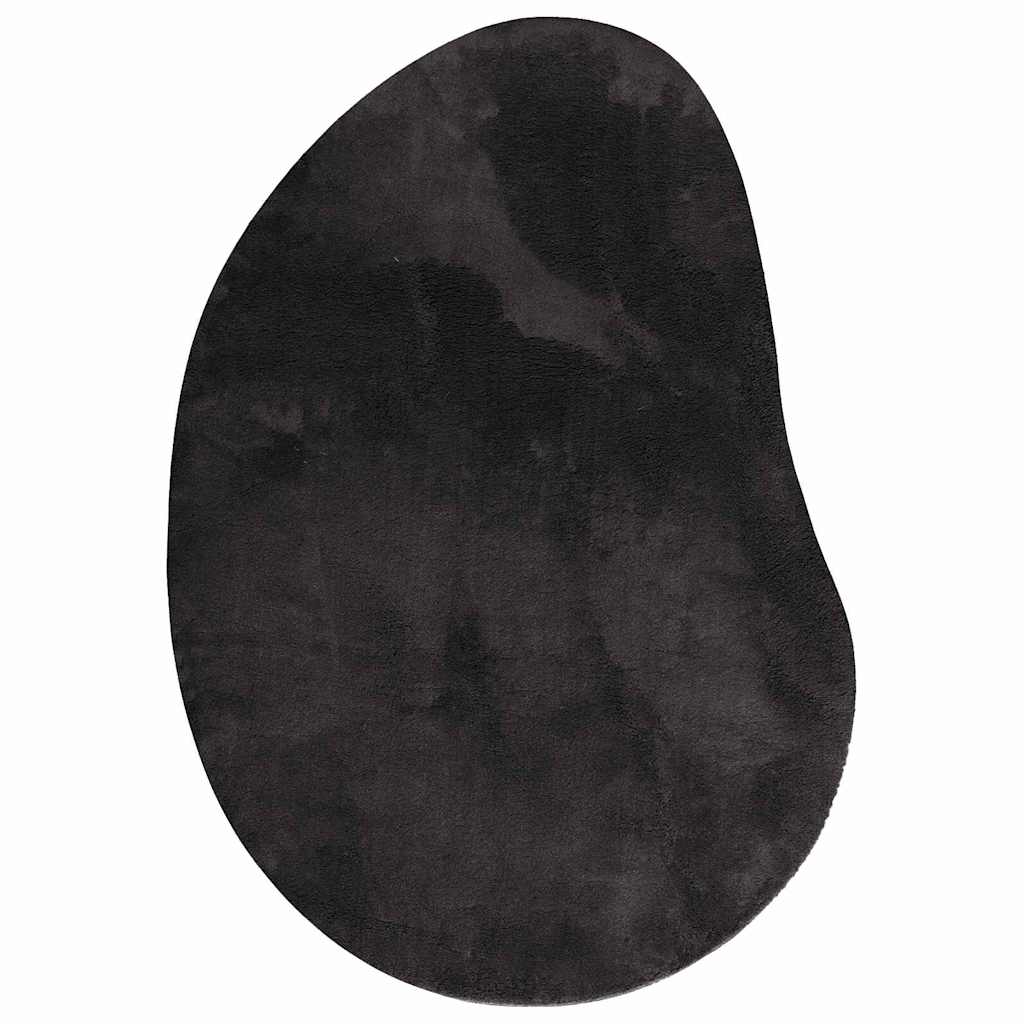Tæppe HUARTE Sort 100 x 200 cm Polyester