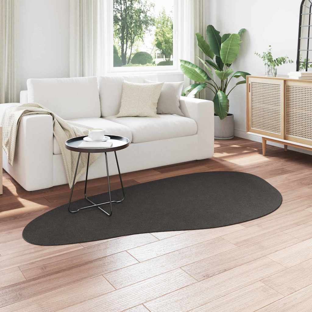 Områdetæpper HUARTE Antracit 100 x 200 cm Polyester