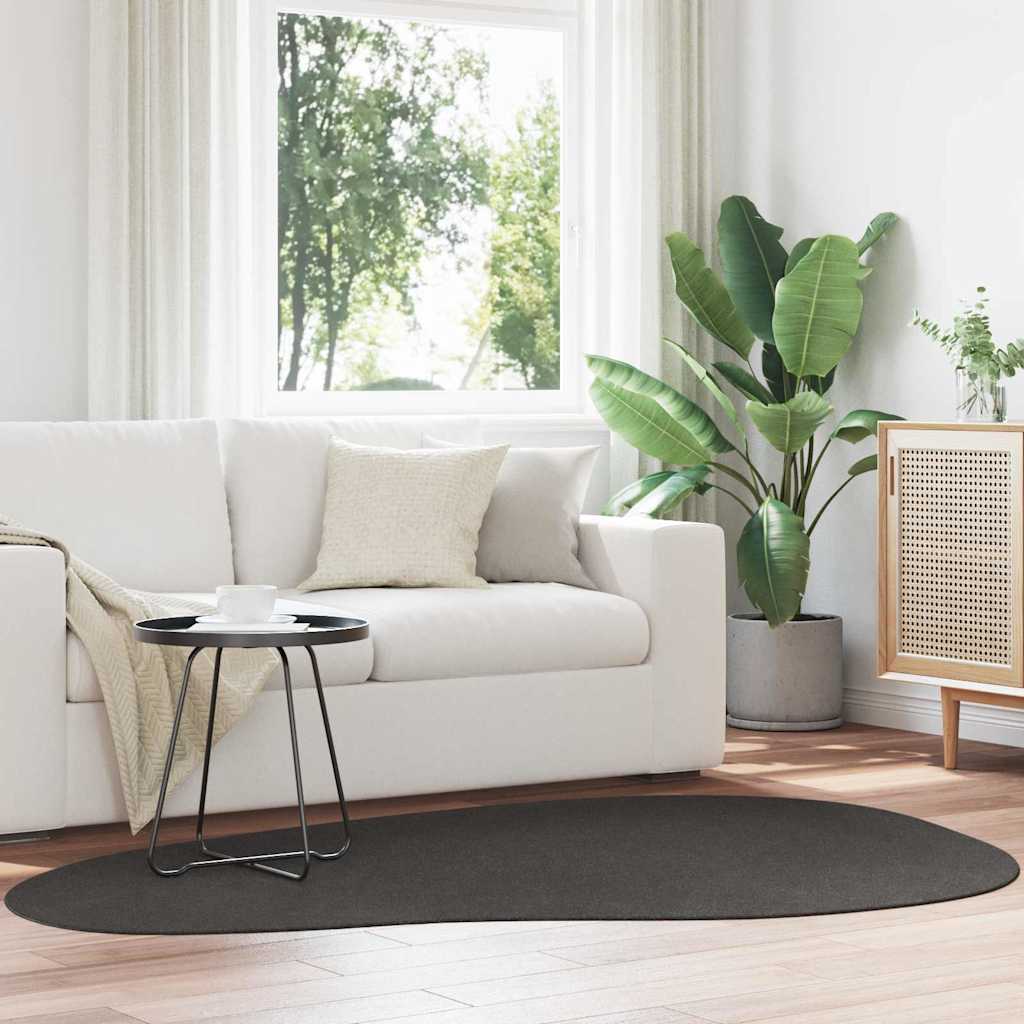 Tæppe HUARTE Antracit 140 x 200 cm Polyester