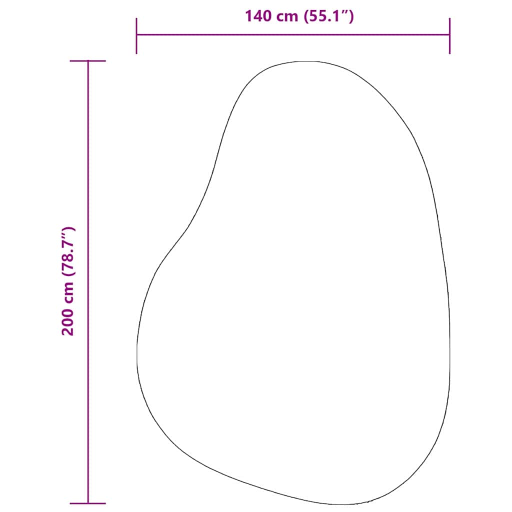 Tæppe HUARTE Cremefarvet 140 x 200 cm Polyester