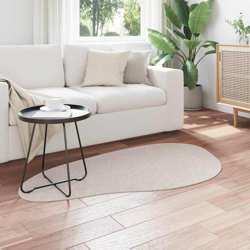 Tæppe HUARTE Sandfarvet 80 x 150 cm Polyester
