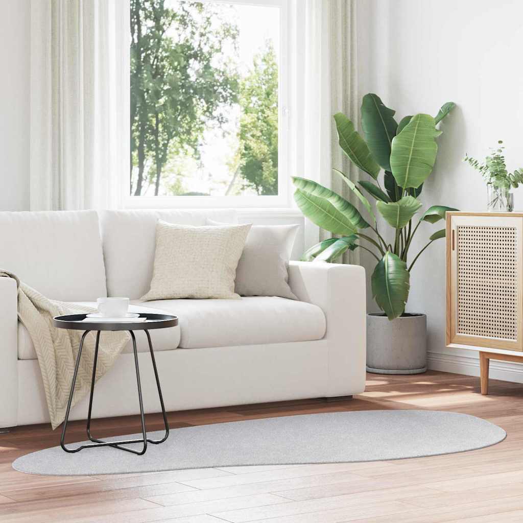 Tæppe HUARTE Grå 100 x 200 cm Polyester