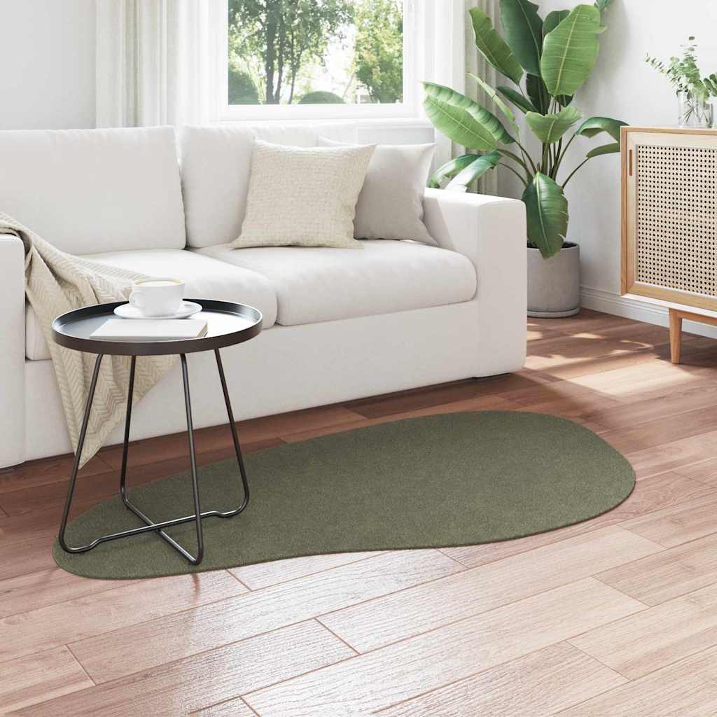 Tæppe HUARTE Skovgrøn 80 x 150 cm Polyester