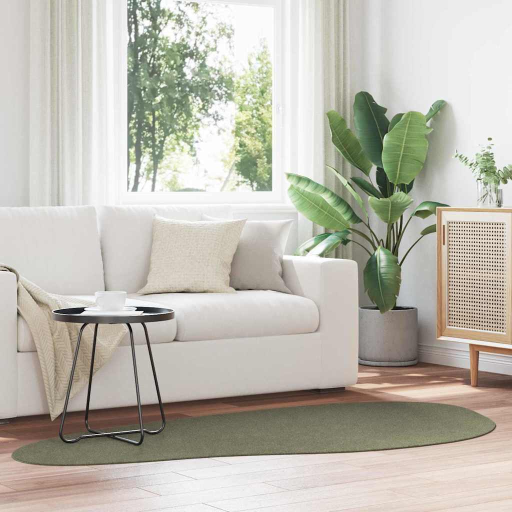 Områdetæpper HUARTE Skovgrøn 100 x 200 cm Polyester billede